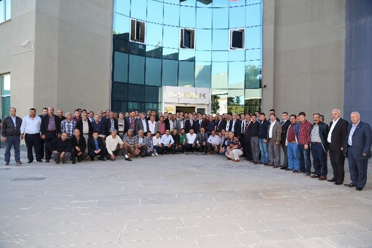 Taksicilerden Başkan Tahmazoğlu\'na Ziyaret