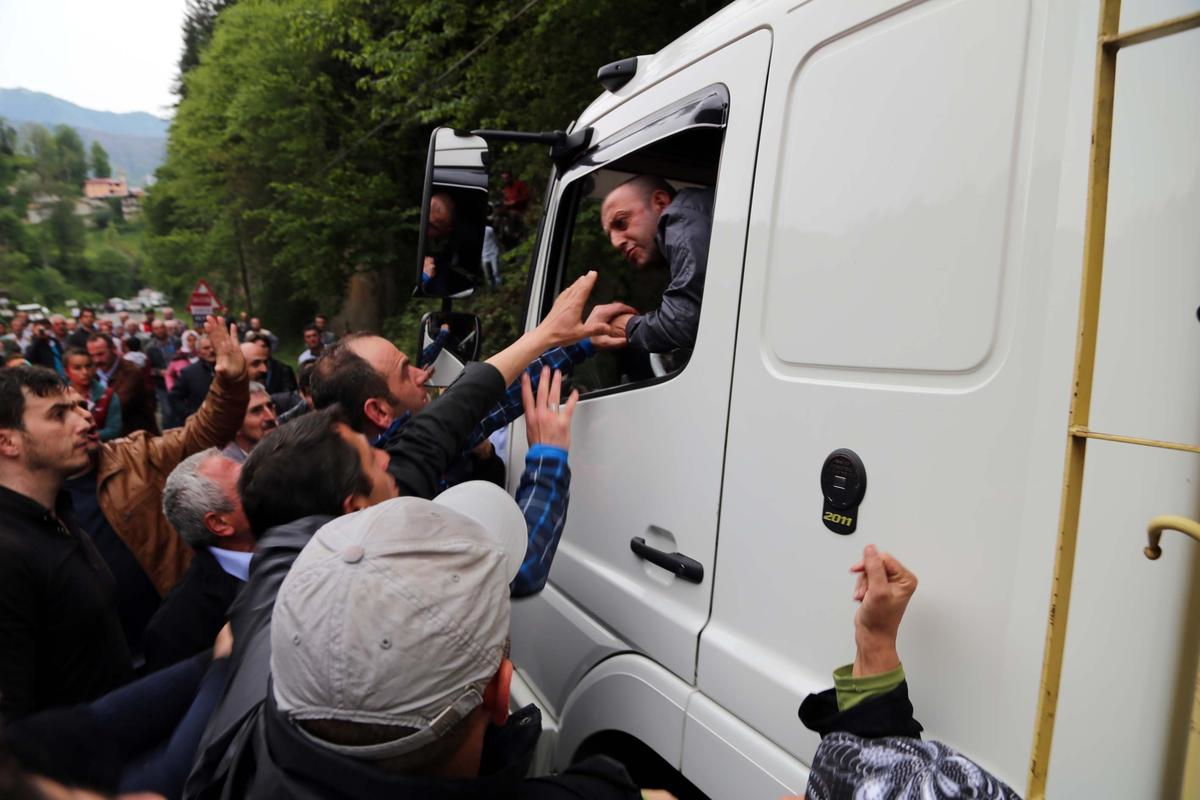 Rize\'de Hes Protestosu