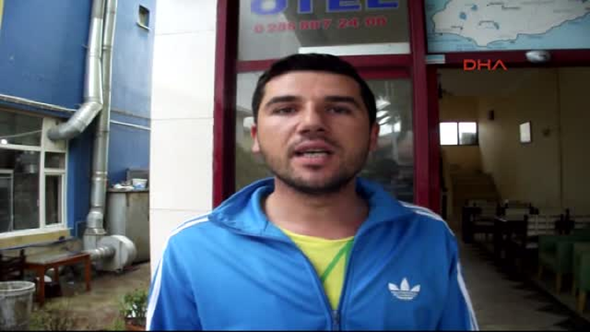 Gökçeada\'daki Sel Anı Mobese Kamerasında