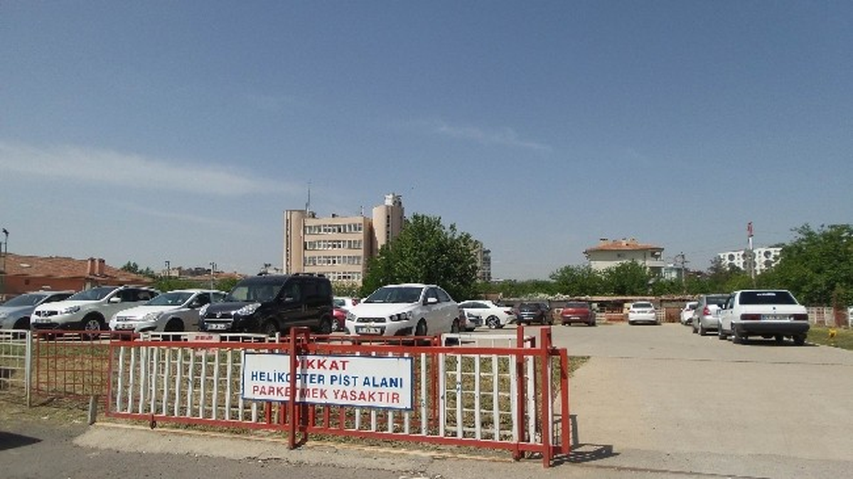 Diyarbakır\'da Helikopter Pisti Otoparka Dönüştü