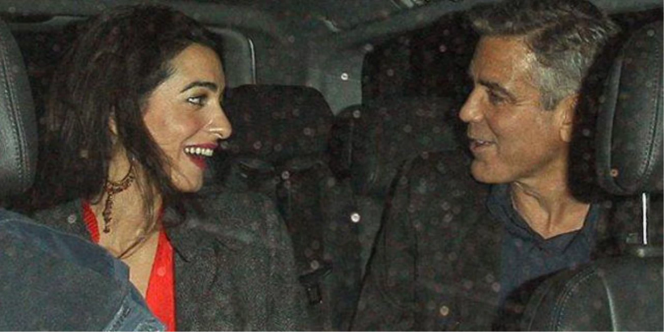 Ünlü Aktör Clooney\'in Lübnanlı Emel\'le Nişanlanması