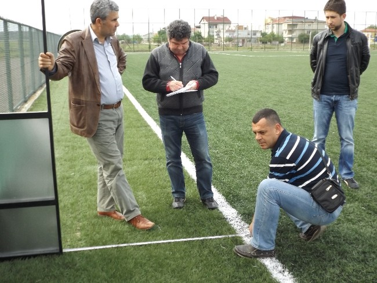 Muratlı Atatürk Stadyumunda İncelemeler Başladı