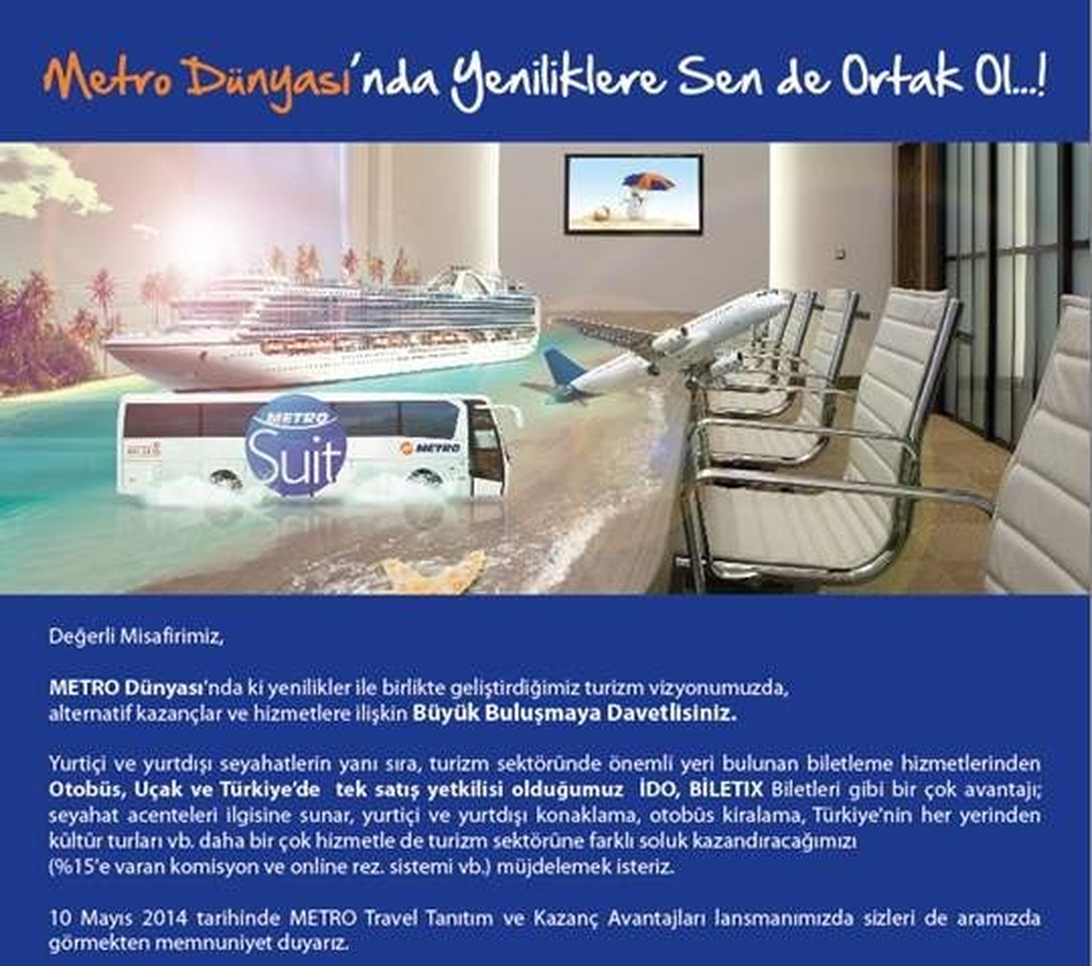 Metro Travel Lansmanı Kayseri\'de Gerçekleştirilecek