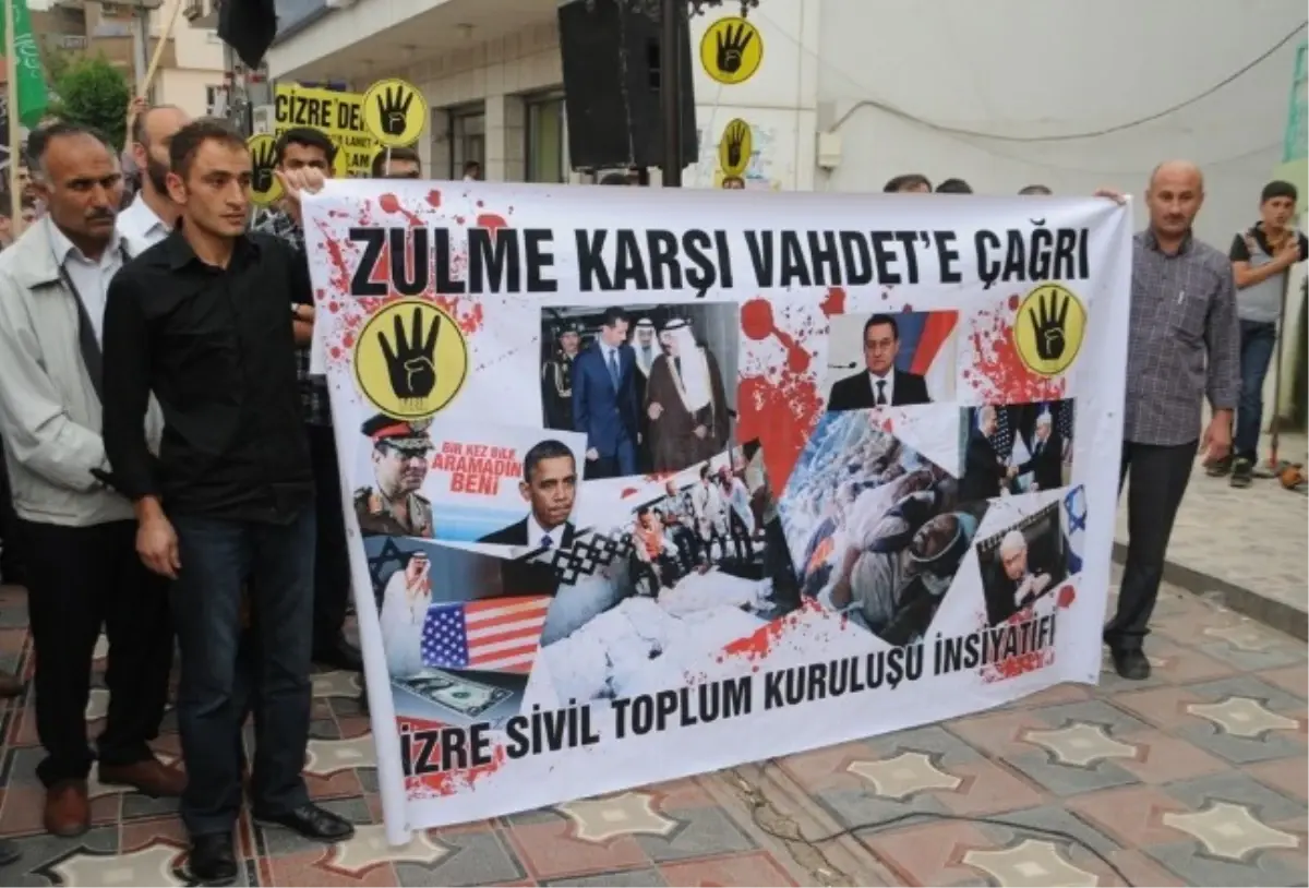 Cizre\'de Mısır\'daki İdam Kararları Protesto Edildi