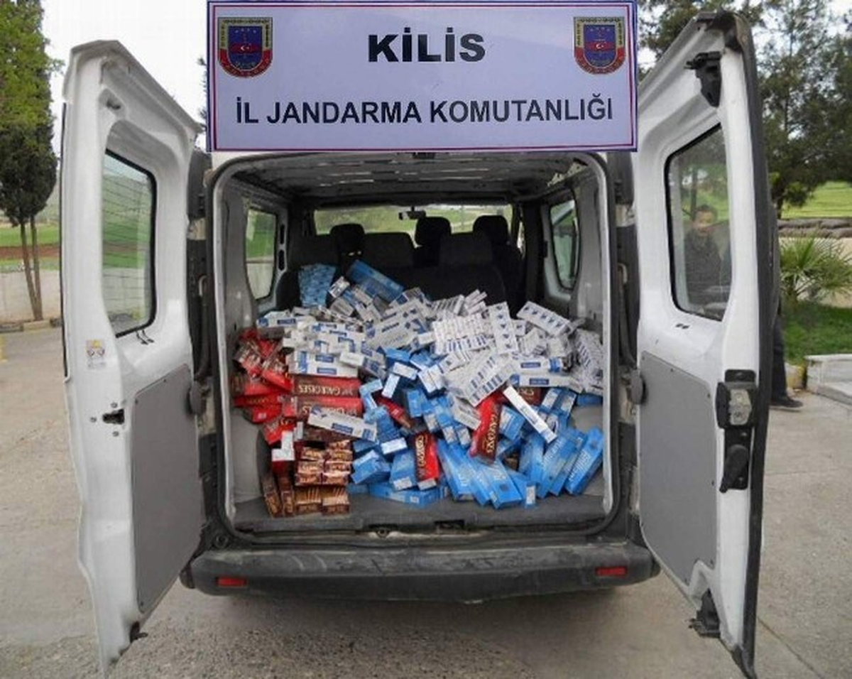 Kilis\'te 34 Bin 270 Paket Kaçak Sigara Ele Geçirildi