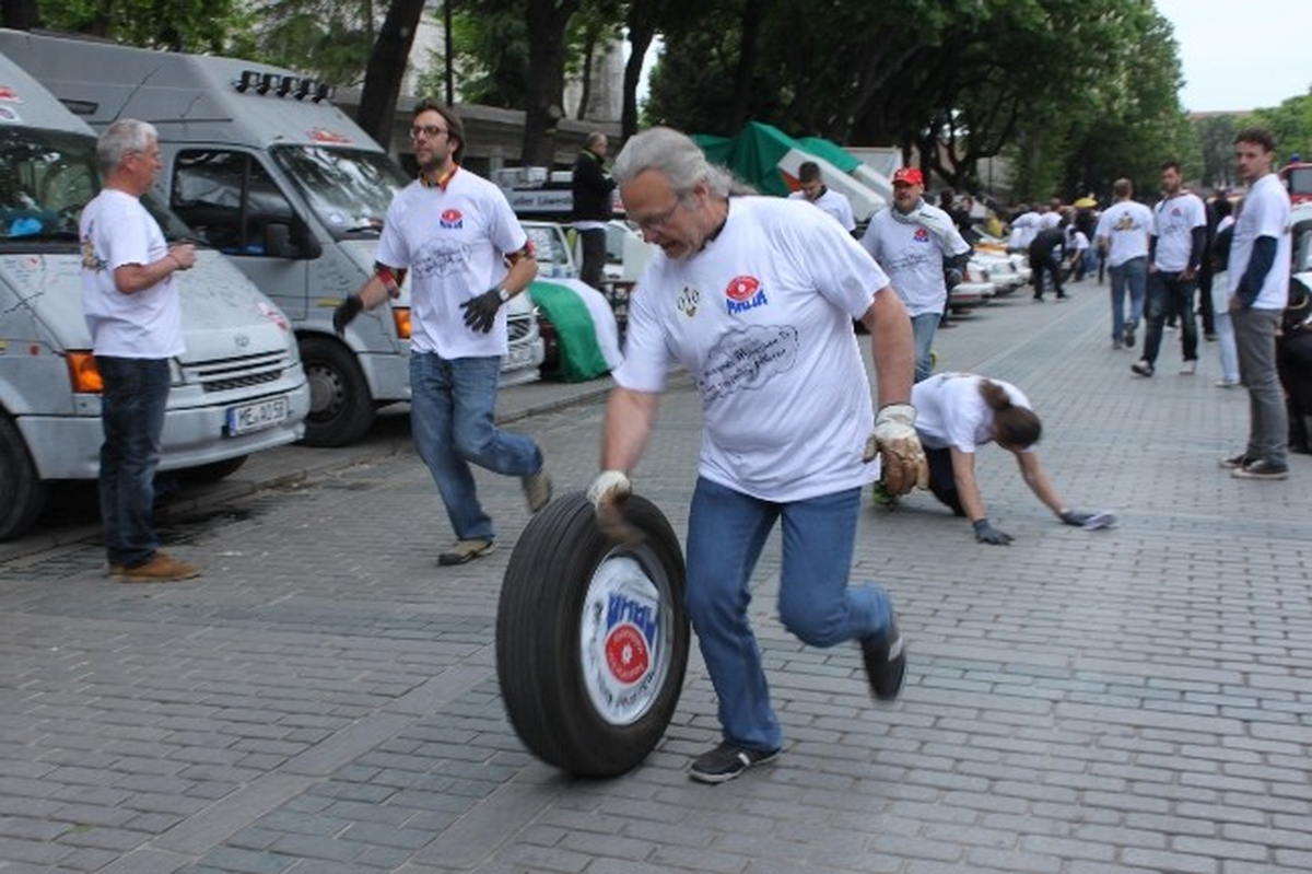 Tarihi Yarımadada "Tekerlekli" Rekor Denemesi