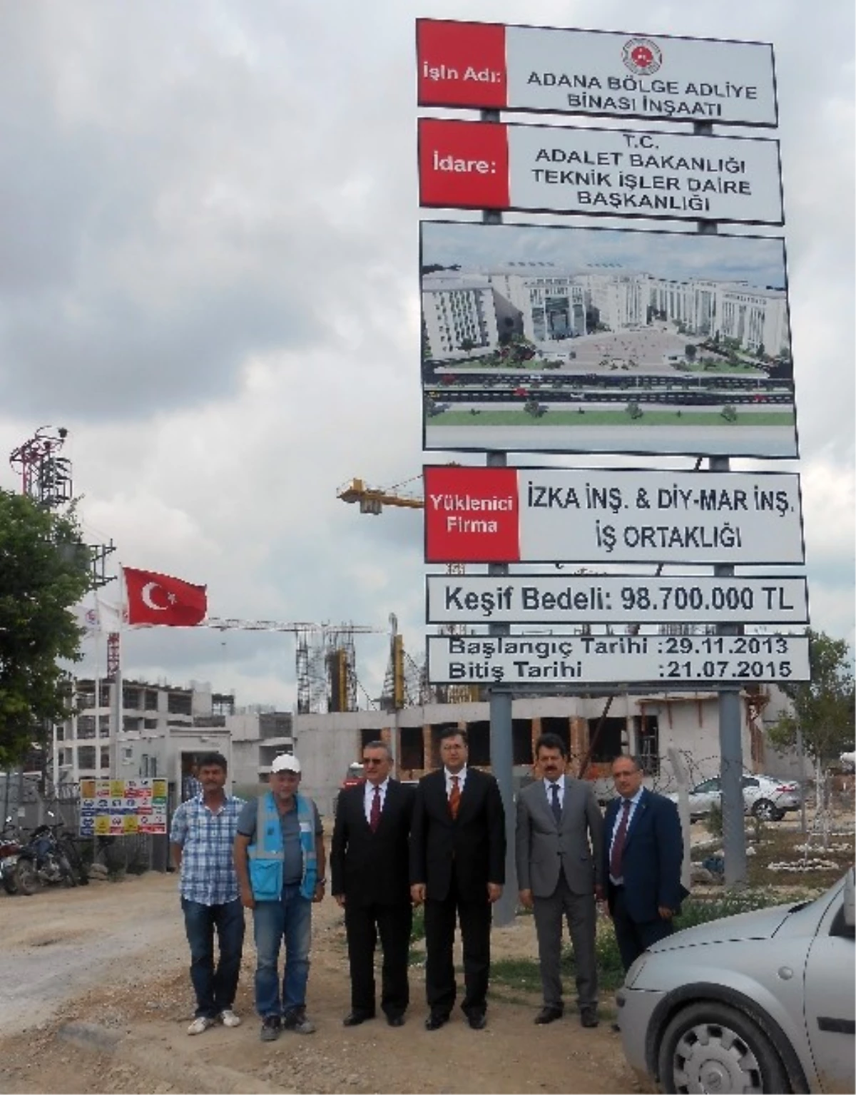 Adana Bölge Adliye Mahkemesi İnşaatı Yükseliyor