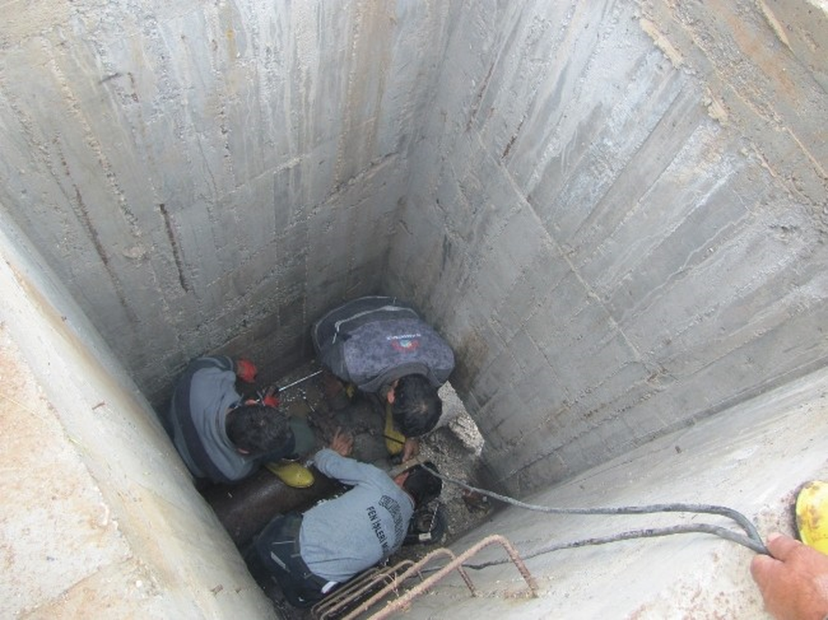 Heyelan Sonucu Patlayan Boru Arızası İki Günde Giderildi
