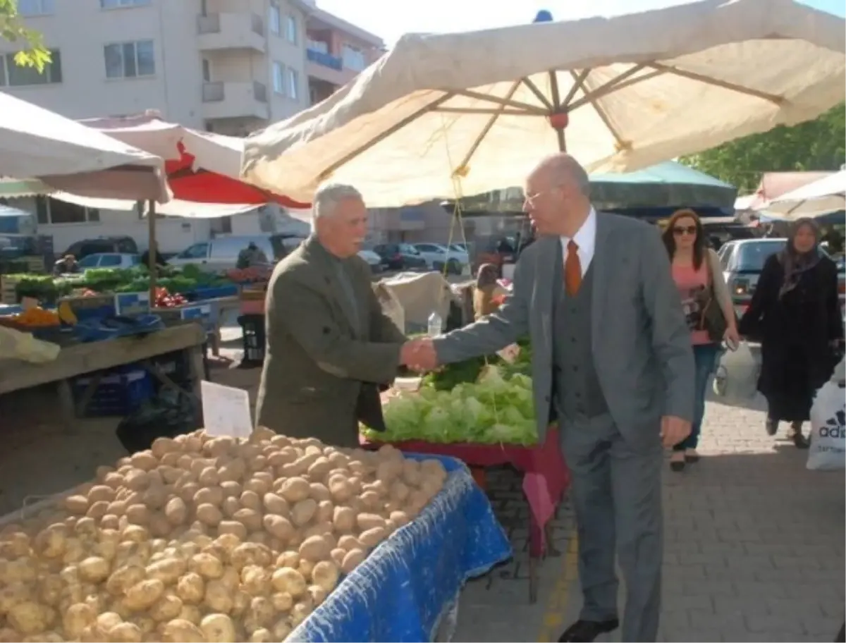 Süleymanpaşa Belediye Başkanı Eşkinat\'tan Pazarcı Esnafına Ziyaret