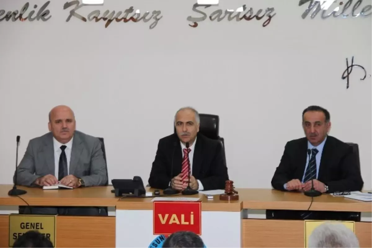 Vali Karahan İl Genel Meclisine Katıldı