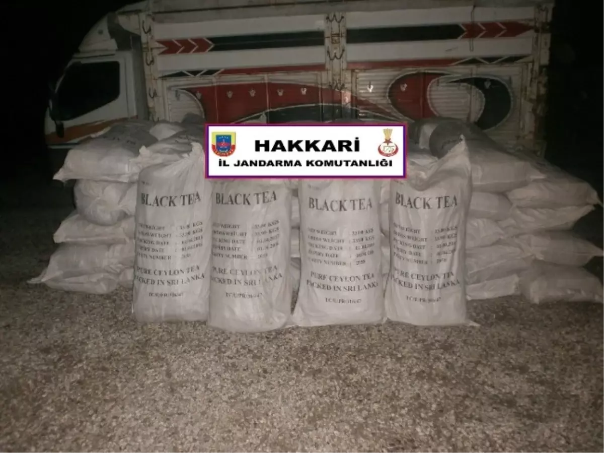 Hakkari\'de Kaçak Çay Operasyonu