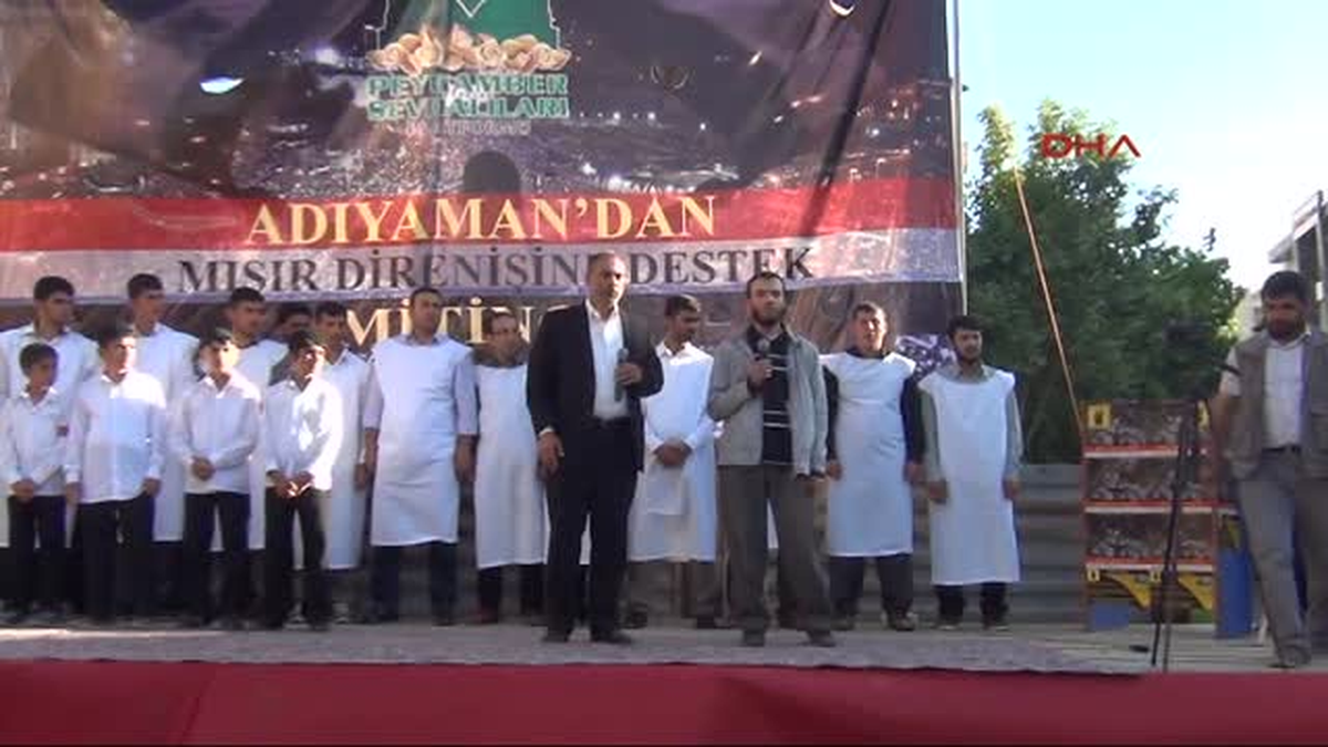 Adıyaman\'da Mısır Protestosu