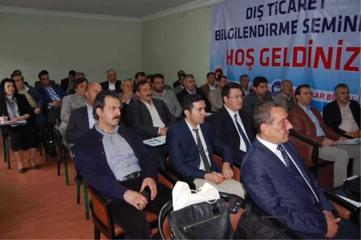 Bitlis\'te Dış Ticaret Bilgilendirme Semineri Düzenlendi