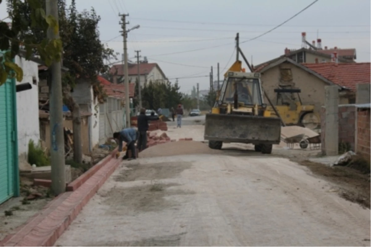 Çumra\'da Yol Yapım Çalışmaları