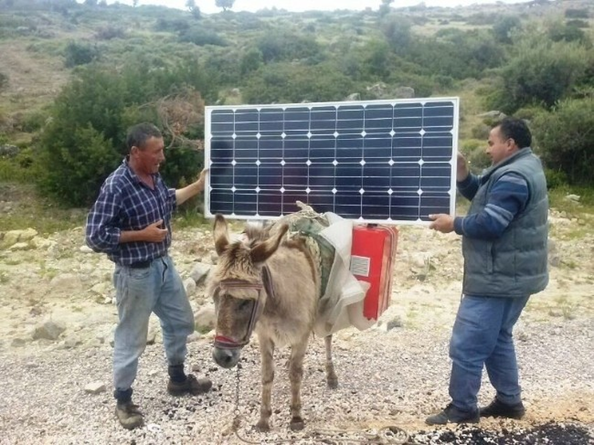 Dağdaki Çobana Eşek Yüküyle Güneş Enerjisi!