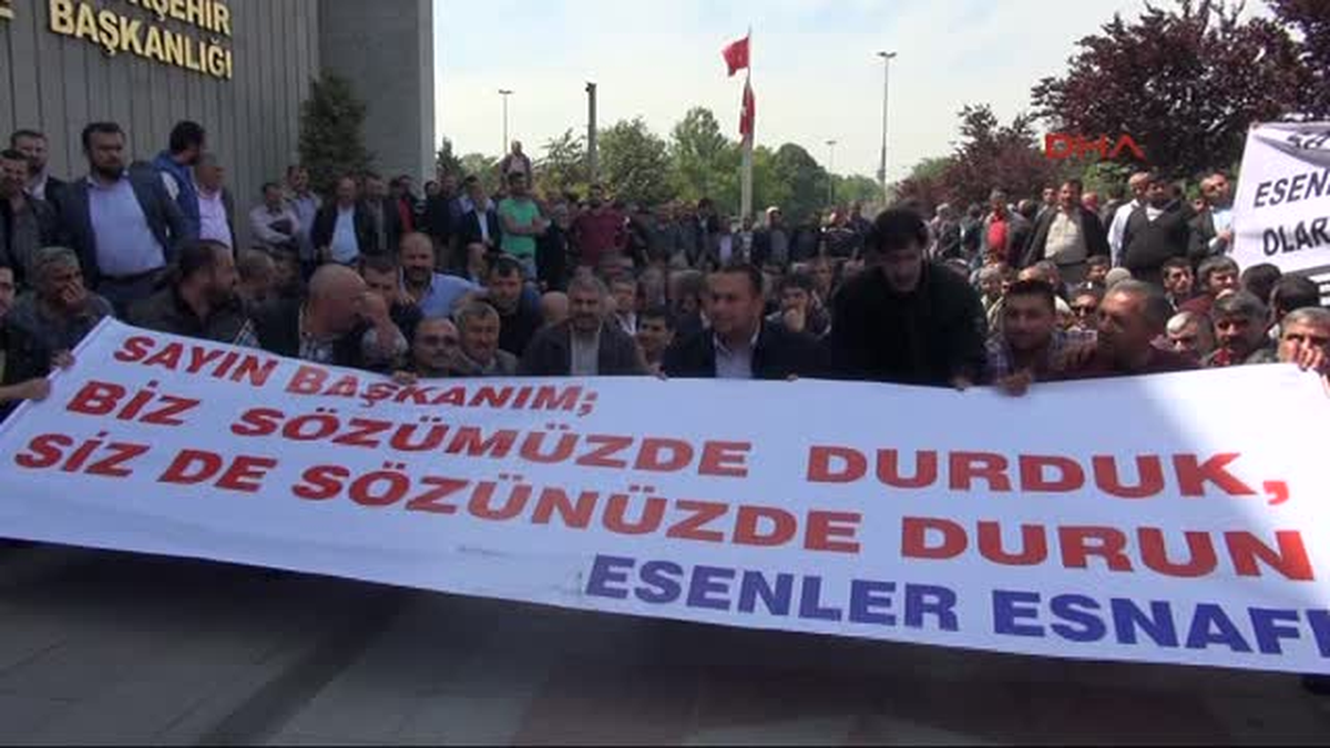 Minibüsçülerden Oturma Eylemi