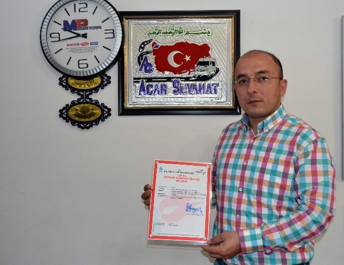 Acar Seyahat A Grubu İşletme Belgesini Aldı