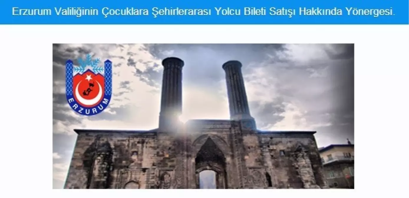 Erzurum\'da 18 Yaşından Küçüklere Otobüs Bileti Satılmayacak