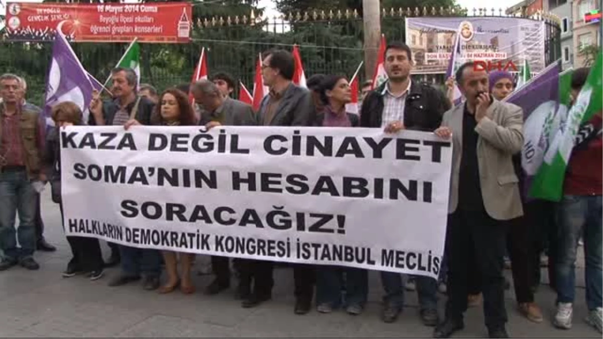 Hdp\'den Soma İçin Protesto