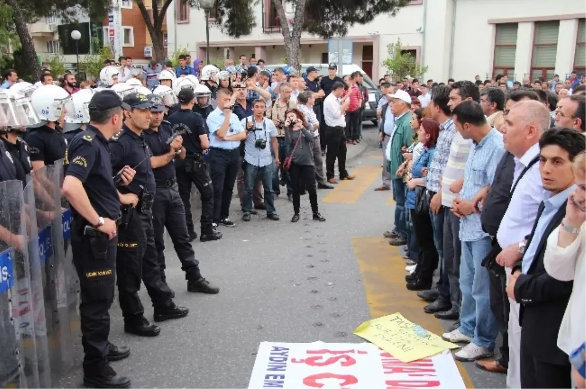 Aydın\'daki Soma Eylemine Tomalı Müdahale