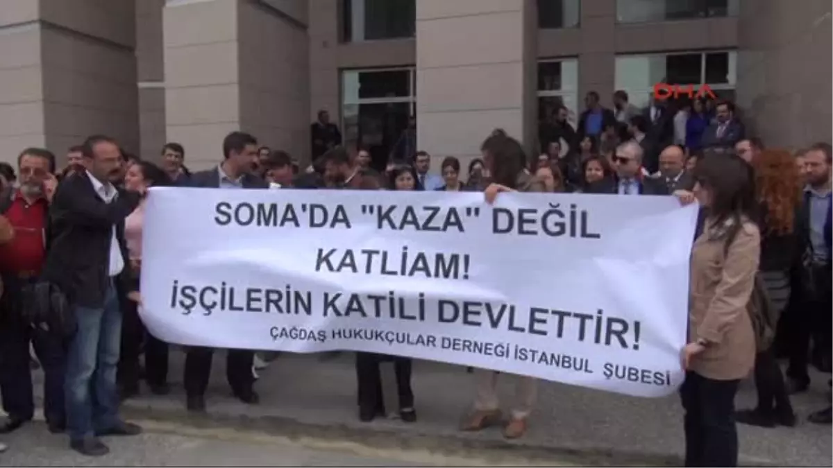 İstanbul Adalet Sarayı Önünde Soma Protestosu