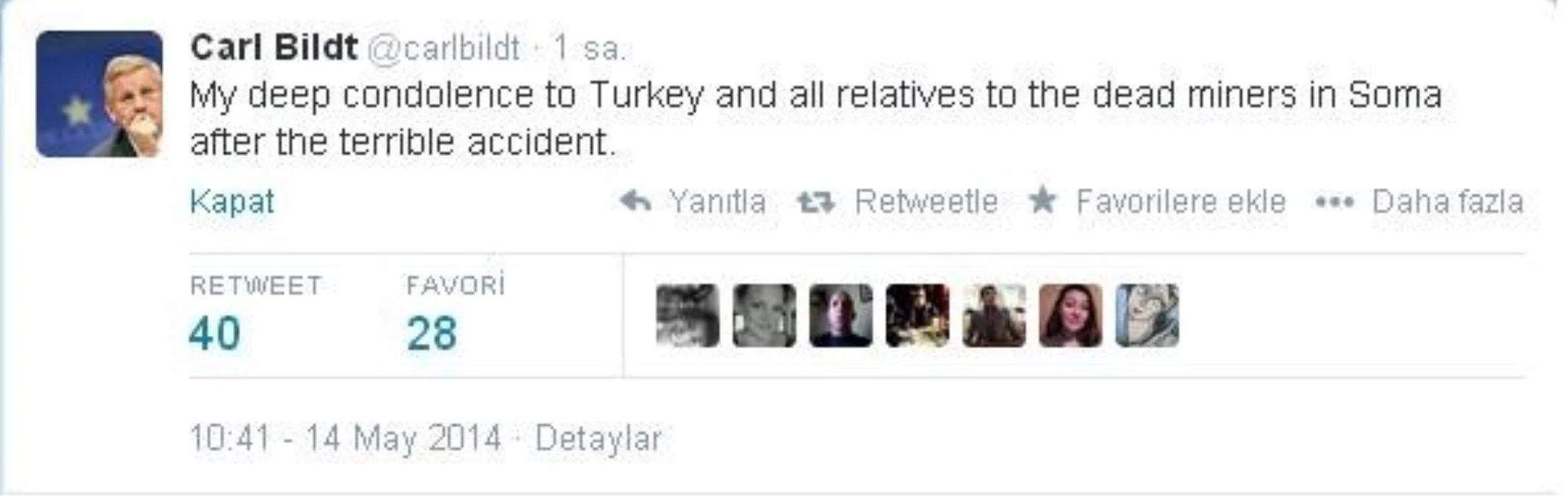 İsveç Dışişleri Bakanı\'ndan Türkiye\'ye Taziye Mesajı