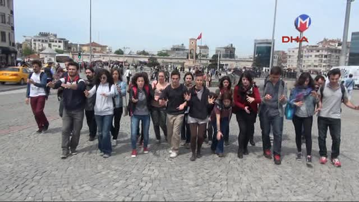 Taksim Meydanında Soma Eylemi