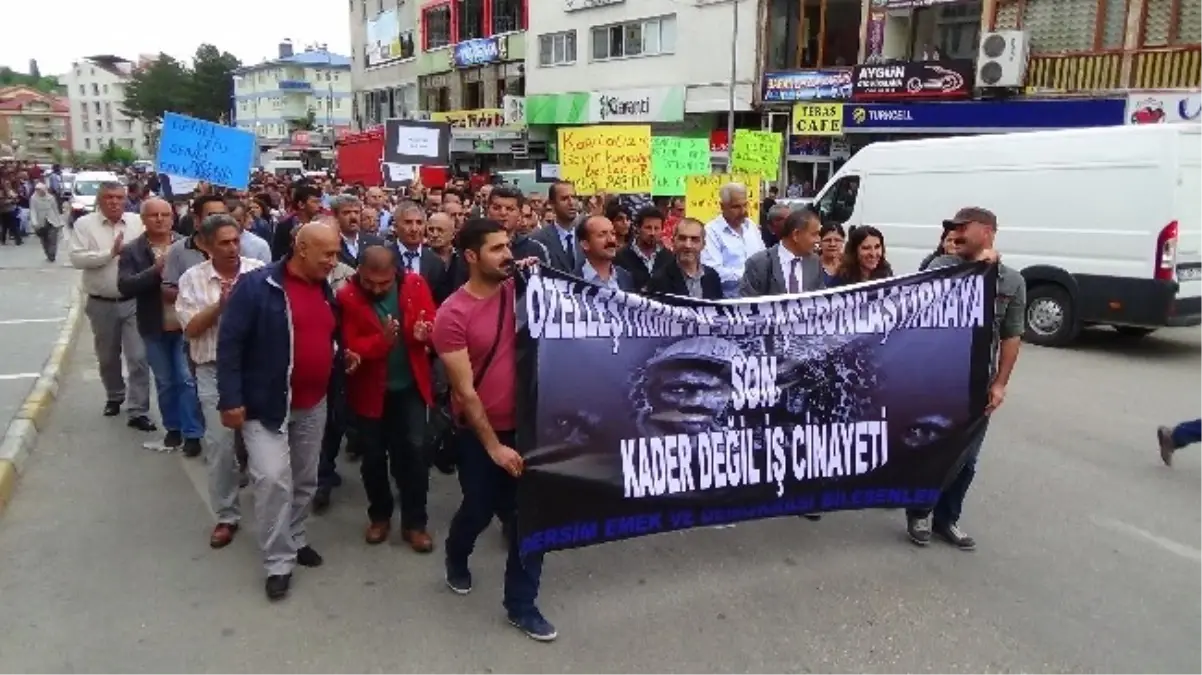 Tunceli\'de Soma Protestosu