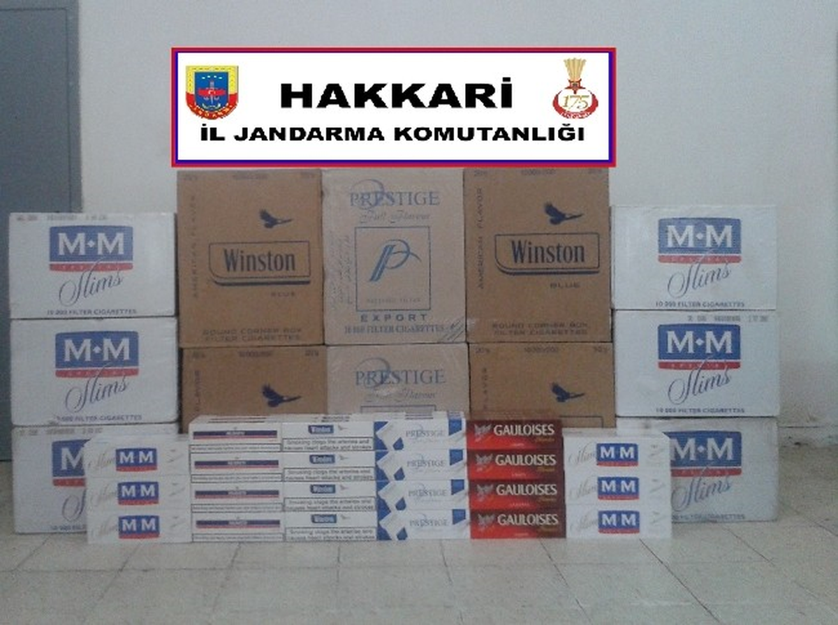 Çukurca\'da 14 Bin Paket Sigara Ele Geçirildi