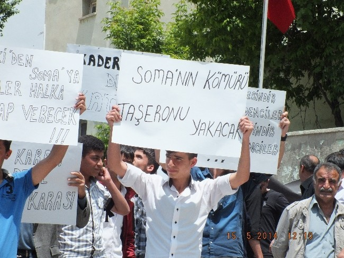 Çukurca\'da Soma İçin Sessiz Yürüyüş