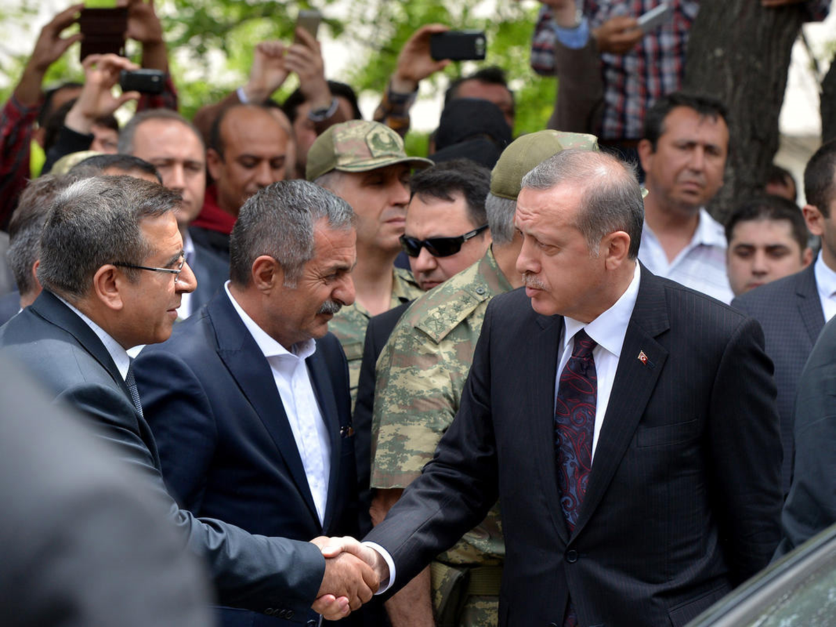 Maden Ocağının Sahibi Başbakan Erdoğan\'ı Karşıladı