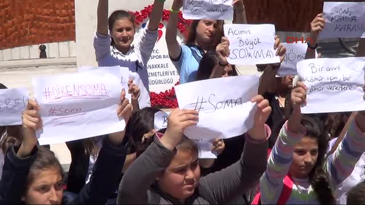 Ortaokul Öğrencilerinden Soma Eylemi