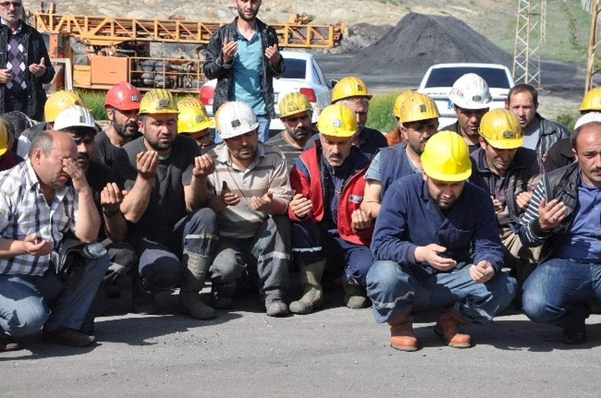 Sorgun\'da Maden İşçileri Soma İçin İş Bıraktı