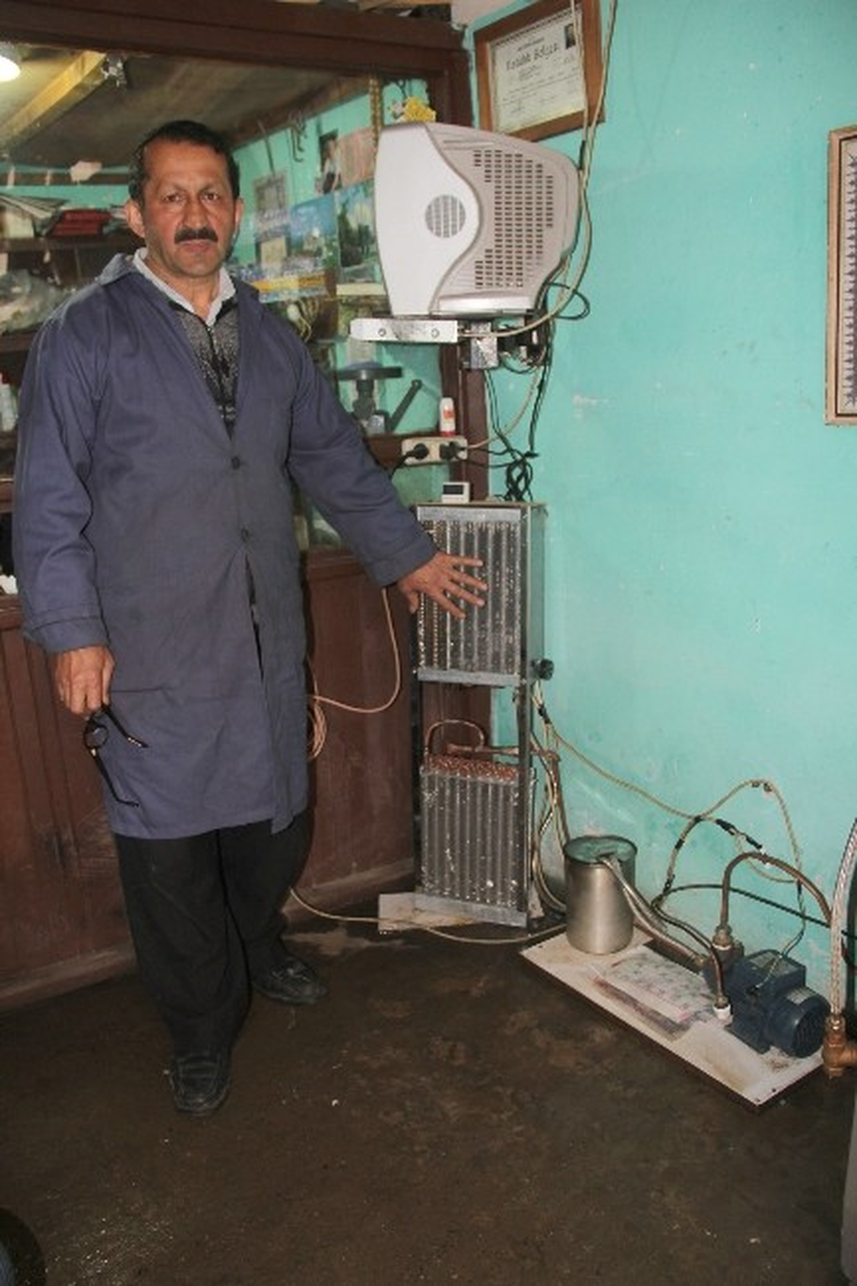 Giresunlu Esnaf, \'Tüpkombi\' Adını Verdiği Buluşla Enerji İhtiyacını Karşılıyor