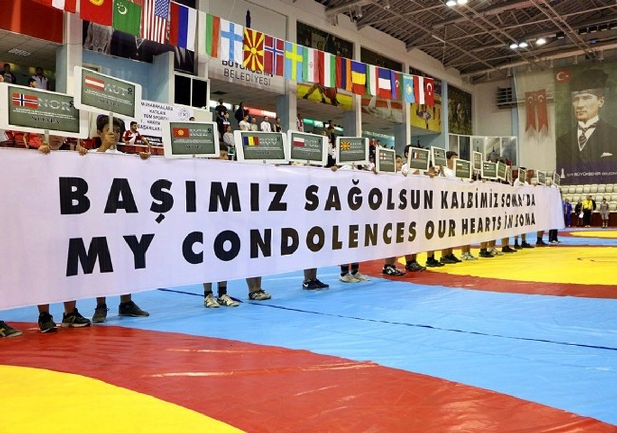 Güreş Federasyonu Soma\'yı Unutmadı