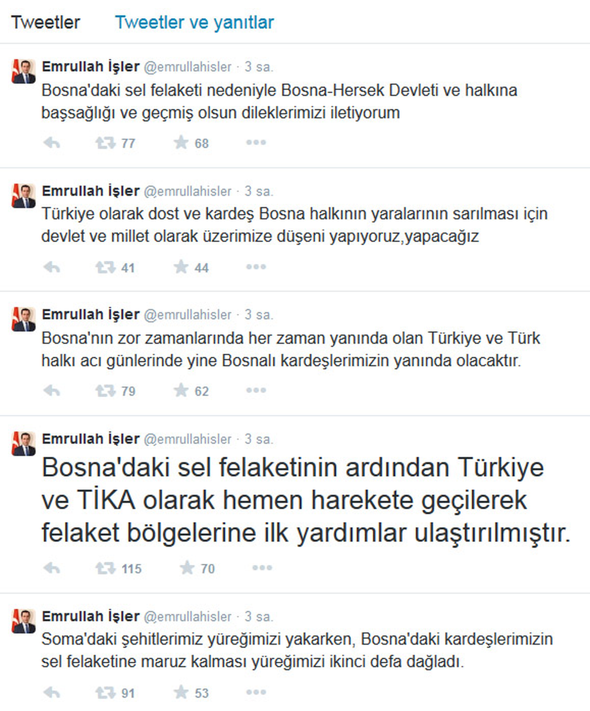 Bosna\'daki Sel Felaketzedelerinin Yardımına Türkiye Koştu