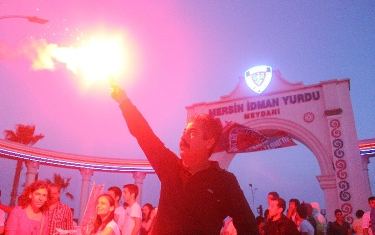 Mersin\'de Süper Lige Çıkma Coşkusu