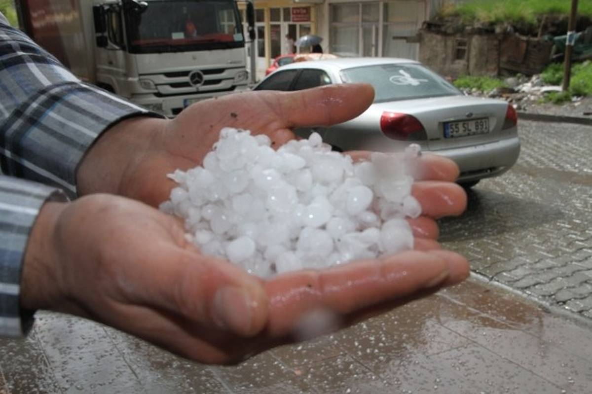 Ardahan\'ı Dolu Vurdu
