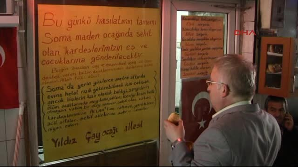 Çay Ocağı İşletmecisinden Maden Şehitlerinin Ailelerine Destek