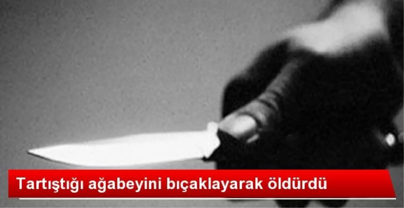 Tartıştığı Ağabeyini Bıçaklayarak Öldürdü