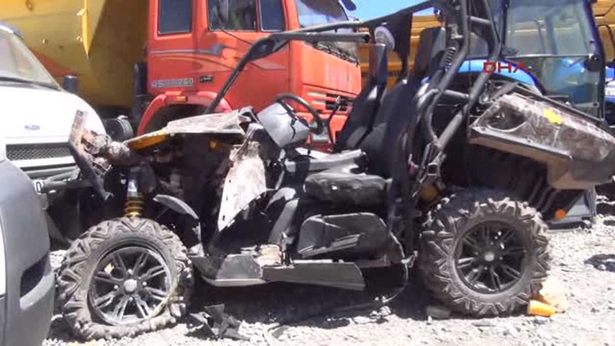 Alp Ali Şen\'in Kaza Yaptığı Utv\'nin Görüntüsü