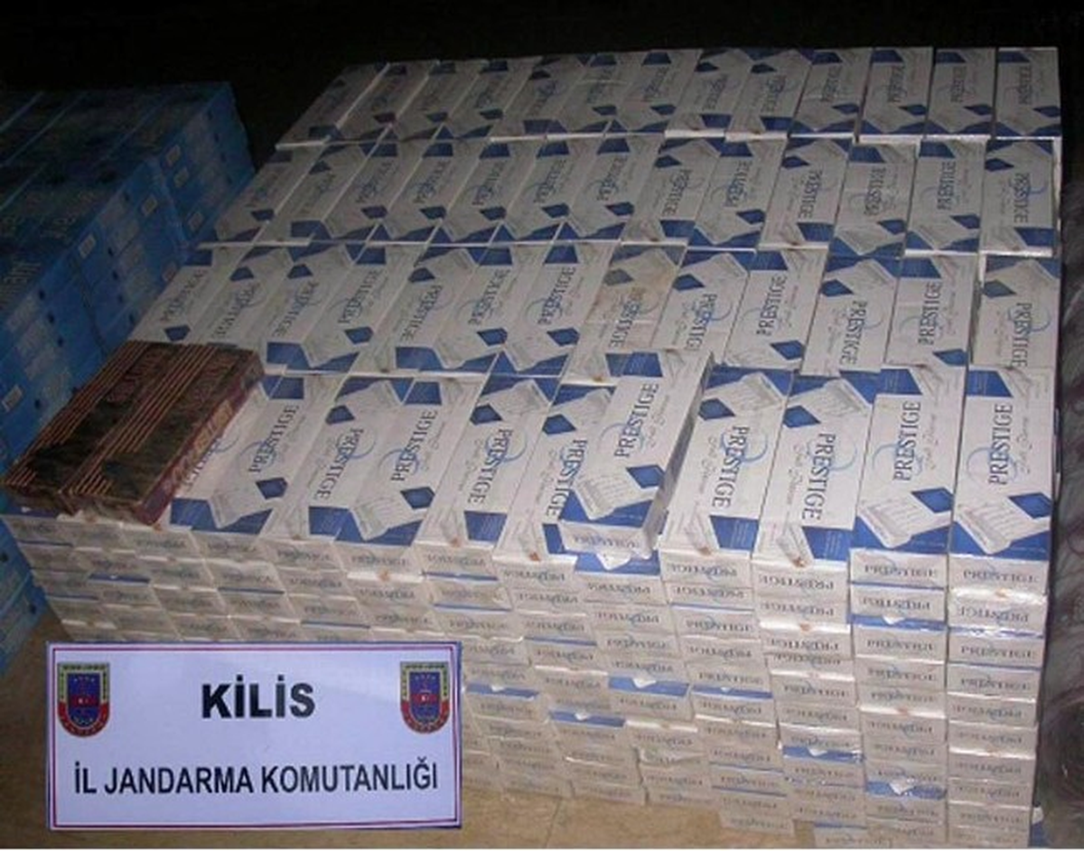 Kilis\'te 67 Bin 620 Paket Kaçak Sigara Ele Geçirildi