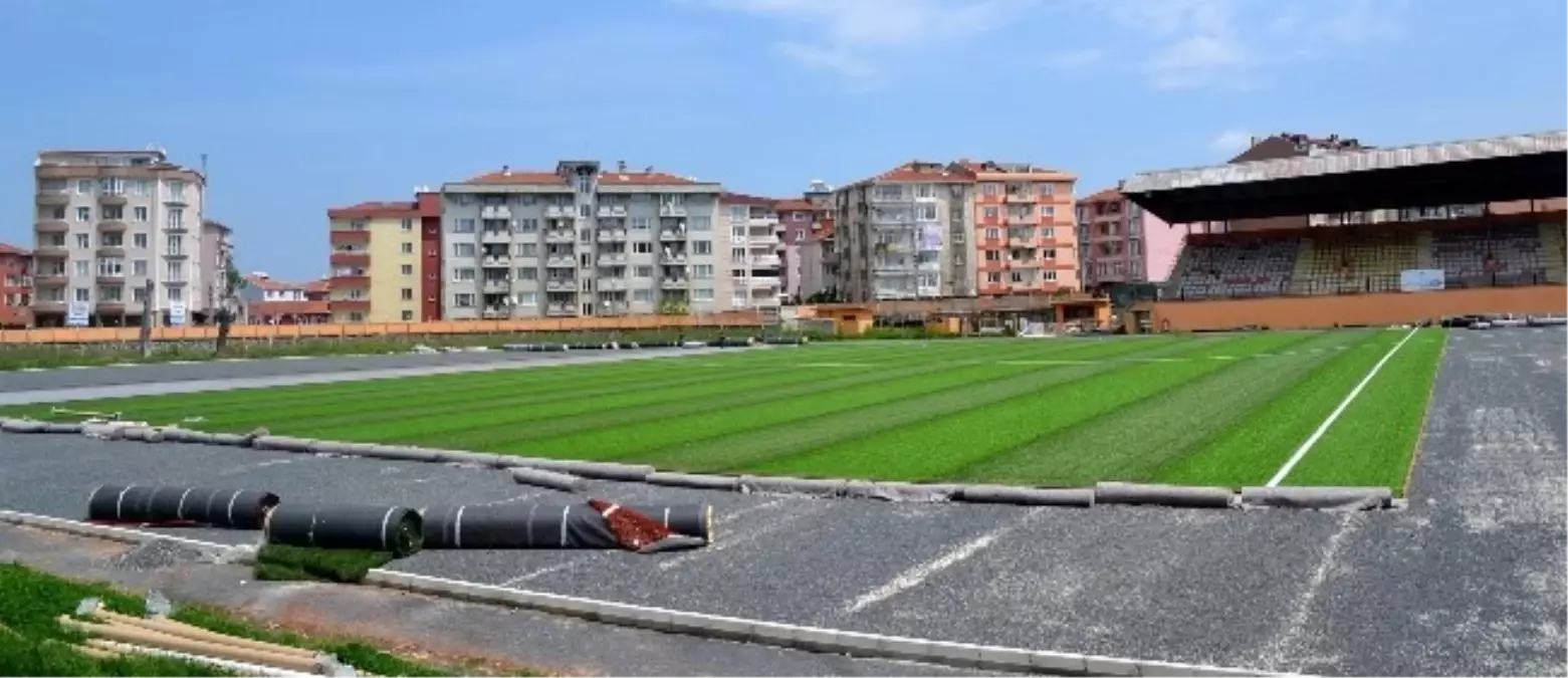 Stadyumda Çalışmalar Devam Ediyor