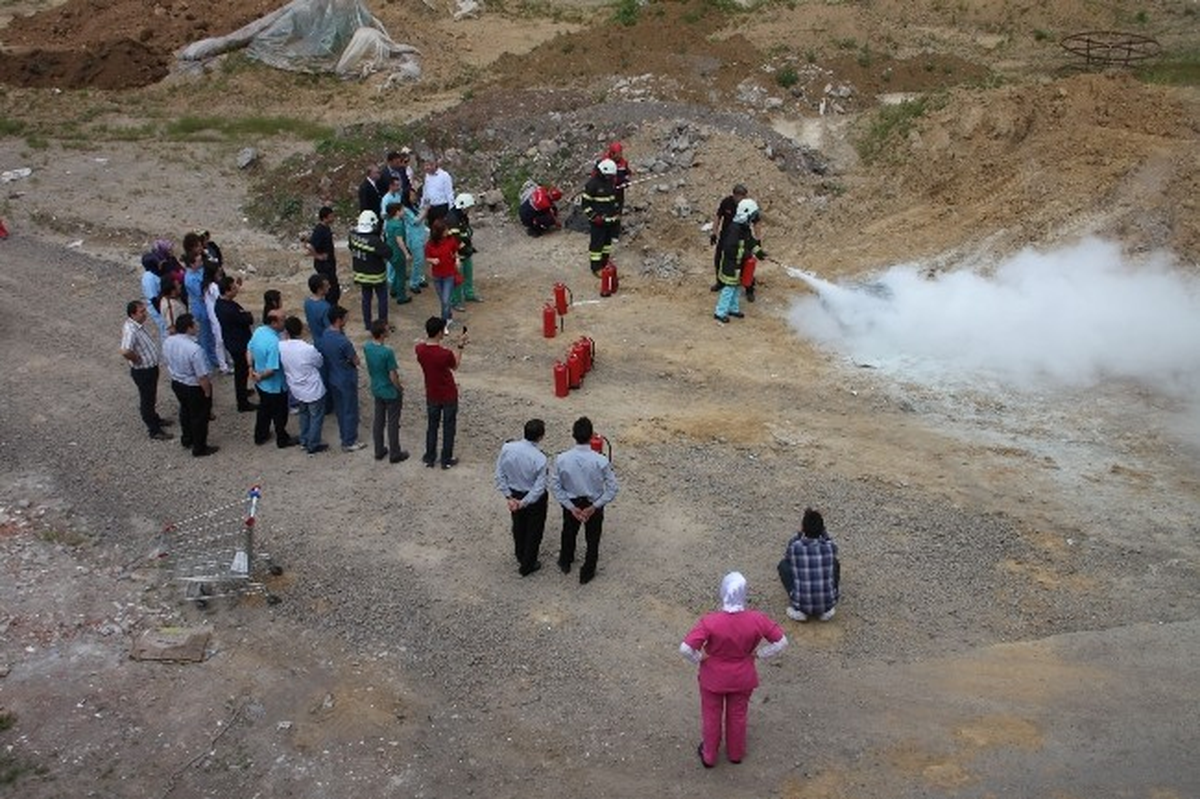 Ağız ve Diş Sağlığı Merkezinde Yangın Tatbikatı Düzenlendi