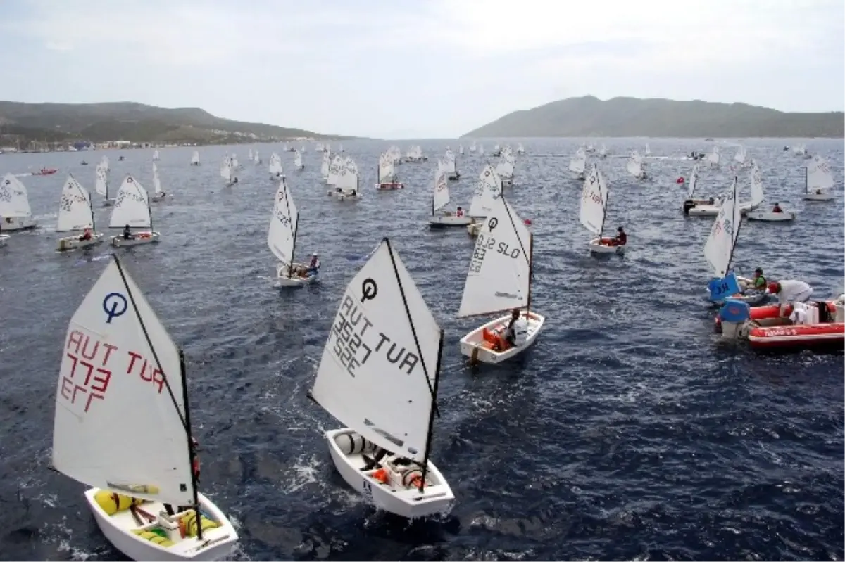 Bodrum\'da İnternational Optimist Regatta Heyecanı Yaşanıyor