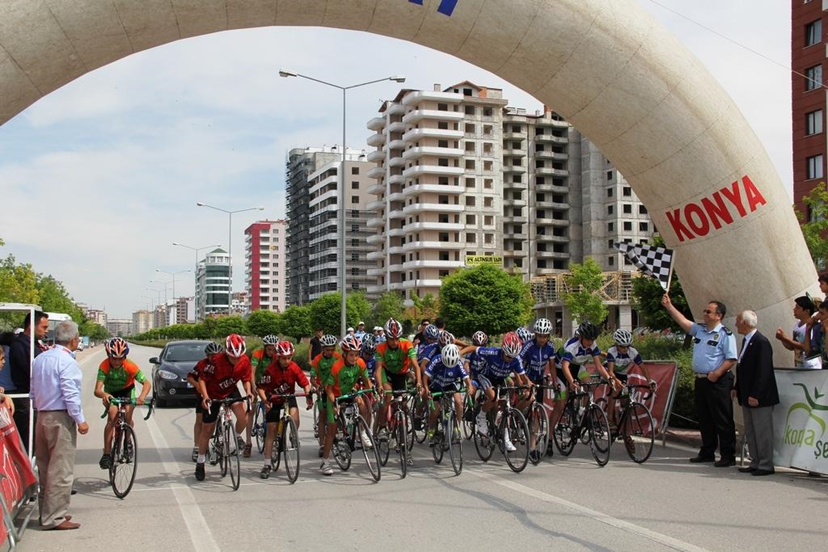 Konya\'da Trafik Haftası Bisiklet Yarışı