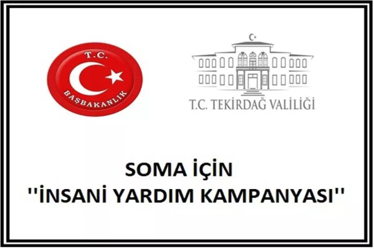 Tekirdağ\'dan Soma İçin İnsani Yardım Kampanyası