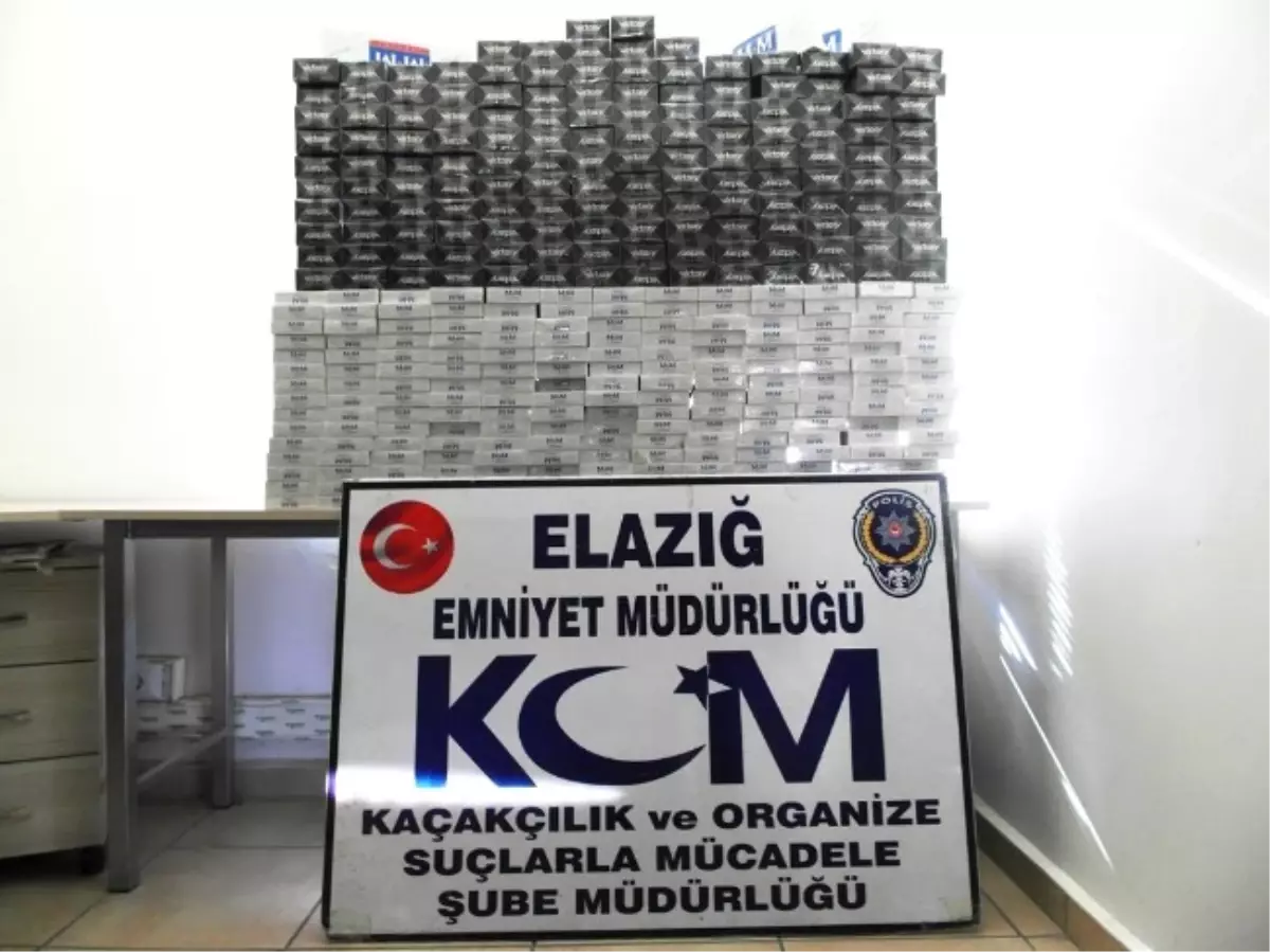 Elazığ\'da 3 Bin 440 Paket Kaçak Sigara Ele Geçirildi