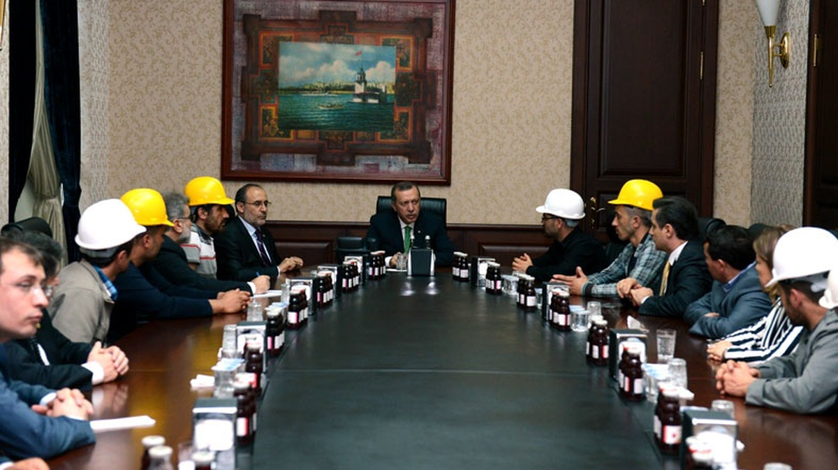 Başbakan Erdoğan Madencilerle Görüştü