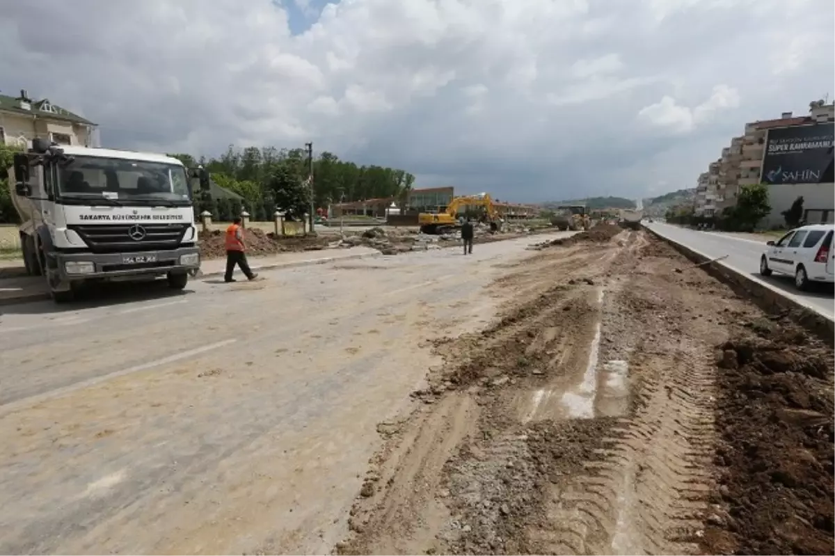 Serdivanda Kavşak Çalışmaları Devam Ediyor